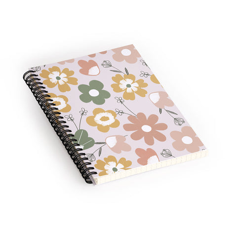 Menina Lisboa Spring Daisies Spiral Notebook
