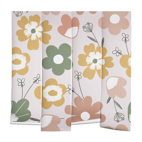 Menina Lisboa Spring Daisies Wall Mural