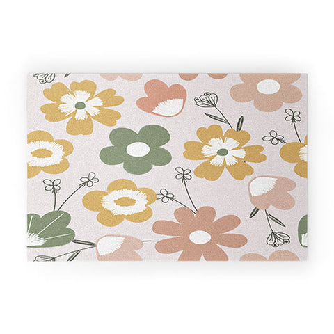 Menina Lisboa Spring Daisies Welcome Mat
