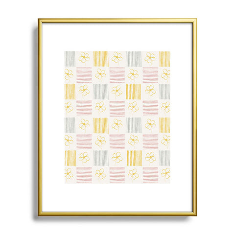 Menina Lisboa Spring Grandmillennial Metal Framed Art Print