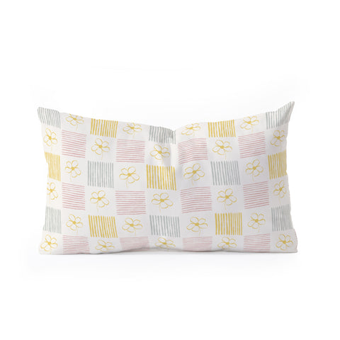 Menina Lisboa Spring Grandmillennial Oblong Throw Pillow