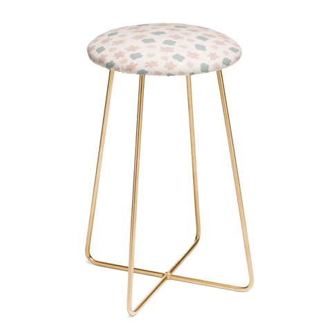 Menina Lisboa Spring Modern Flowers Counter Stool