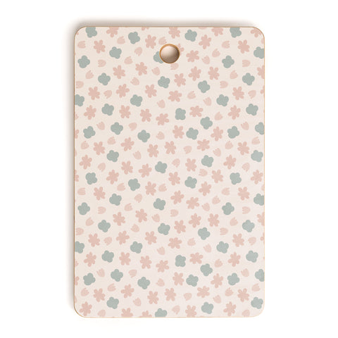 Menina Lisboa Spring Modern Flowers Cutting Board Rectangle
