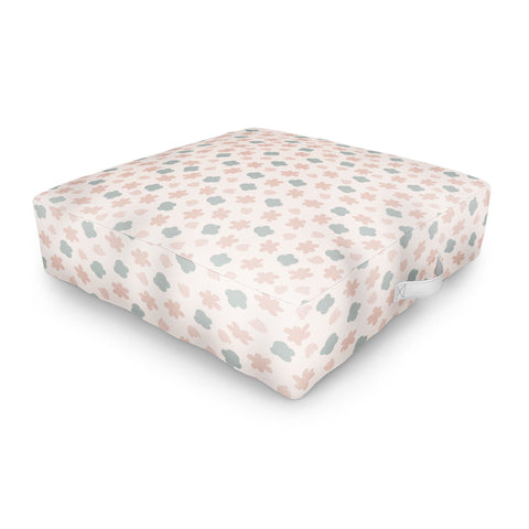 Menina Lisboa Spring Modern Flowers Outdoor Floor Cushion