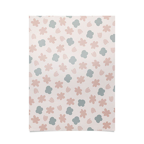 Menina Lisboa Spring Modern Flowers Poster