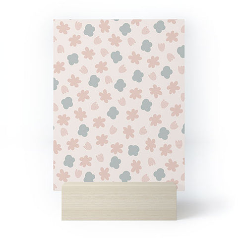 Menina Lisboa Spring Modern Flowers Mini Art Print