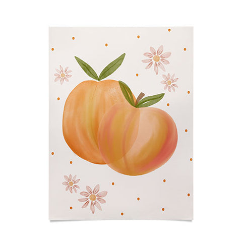 Menina Lisboa Spring Peaches Poster