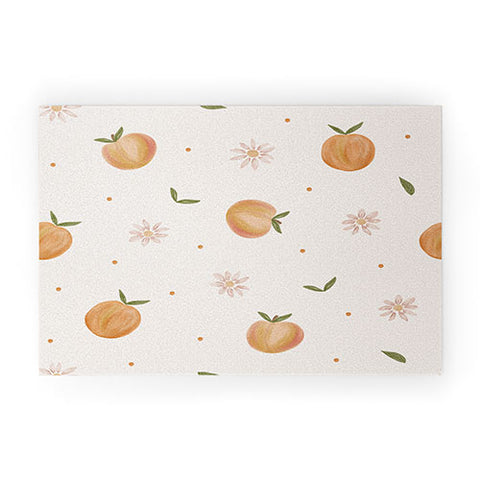 Menina Lisboa Spring Peaches Welcome Mat