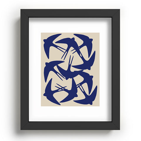 Menina Lisboa Spring Swallows Recessed Framing Rectangle