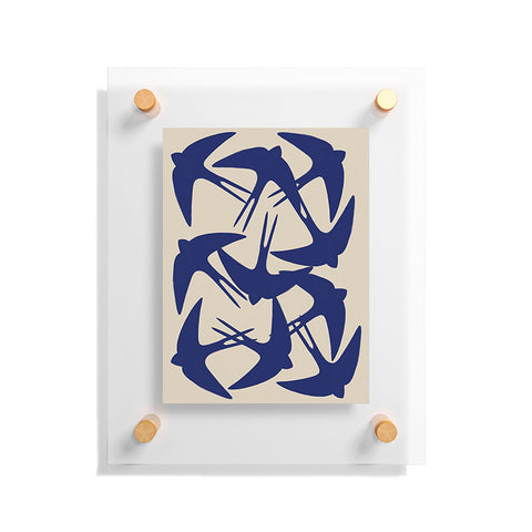 Menina Lisboa Spring Swallows Floating Acrylic Print