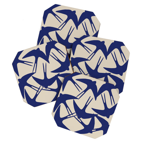 Menina Lisboa Spring Swallows Coaster Set