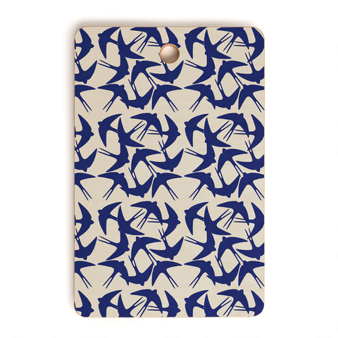 Menina Lisboa Spring Swallows Cutting Board Rectangle
