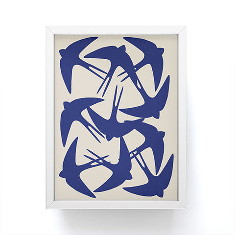 Menina Lisboa Spring Swallows Framed Mini Art Print