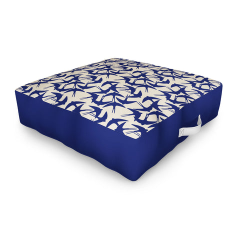 Menina Lisboa Spring Swallows Outdoor Floor Cushion