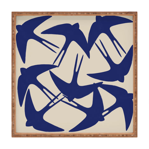 Menina Lisboa Spring Swallows Square Tray