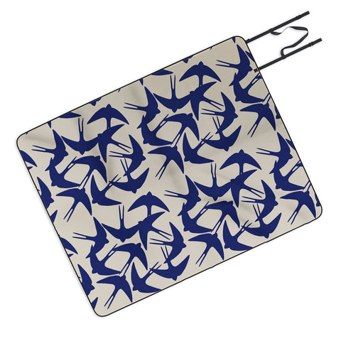 Menina Lisboa Spring Swallows Picnic Blanket