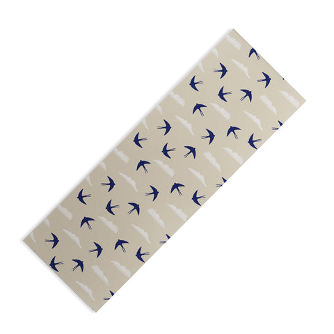 Menina Lisboa Spring Swallows Yoga Mat
