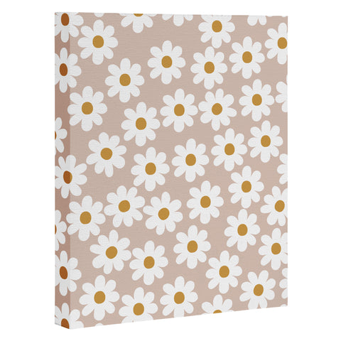 Menina Lisboa Spring White Daisies Art Canvas