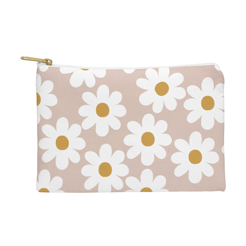 Menina Lisboa Spring White Daisies Pouch