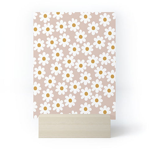 Menina Lisboa Spring White Daisies Mini Art Print