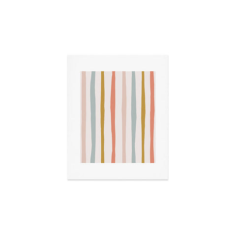 Menina Lisboa Summer Colorful Stripes Art Print