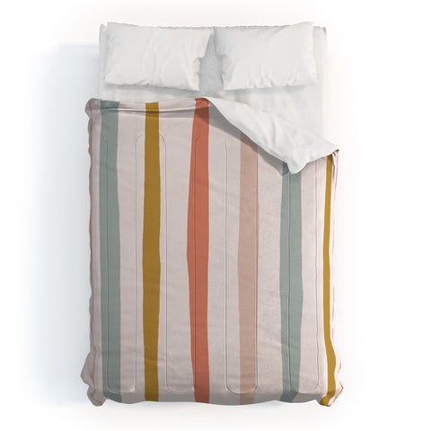 Menina Lisboa Summer Colorful Stripes Comforter