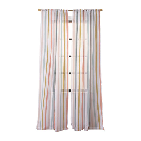 Menina Lisboa Summer Colorful Stripes Sheer Non Repeat