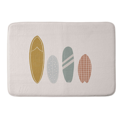 Menina Lisboa Summer Cool Surfboards Memory Foam Bath Mat