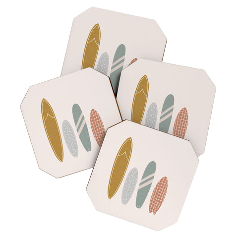 Menina Lisboa Summer Cool Surfboards Coaster Set