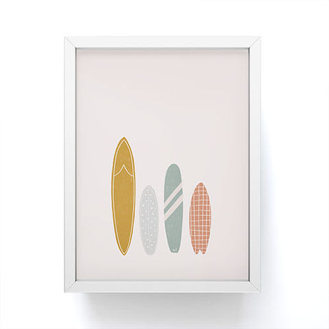 Menina Lisboa Summer Cool Surfboards Framed Mini Art Print