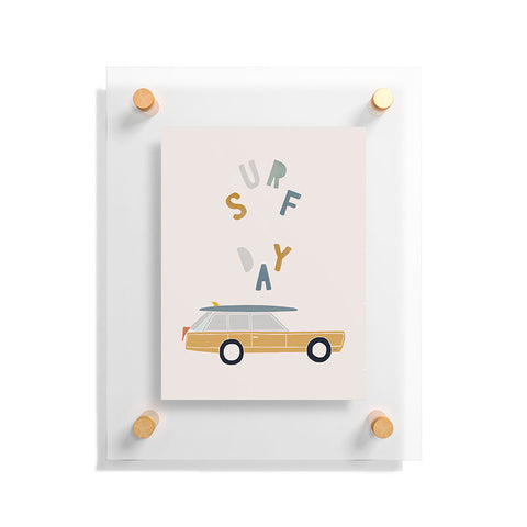 Menina Lisboa Summer Surf Day Floating Acrylic Print