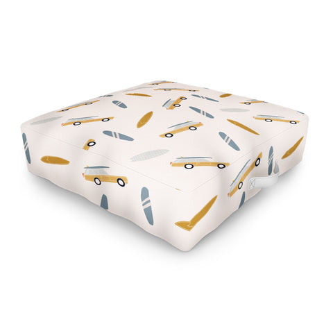 Menina Lisboa Summer Surf Day Outdoor Floor Cushion