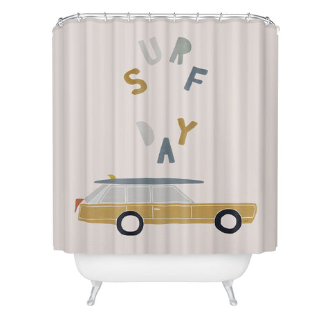 Menina Lisboa Summer Surf Day Shower Curtain