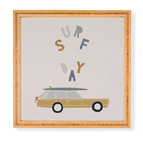 Menina Lisboa Summer Surf Day Framed Wall Art