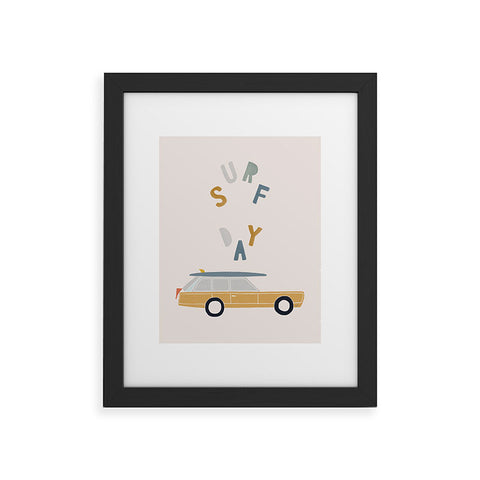 Menina Lisboa Summer Surf Day Framed Art Print