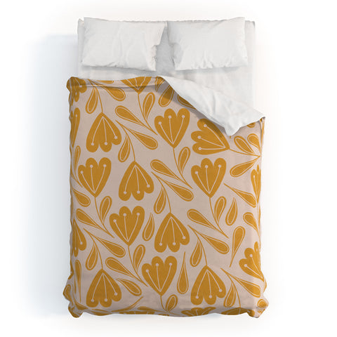 Menina Lisboa Sweet Yellow Flowers Duvet Cover