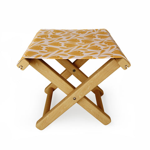Menina Lisboa Sweet Yellow Flowers Folding Stool