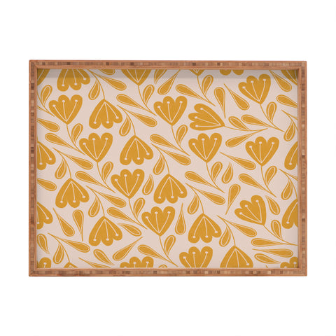 Menina Lisboa Sweet Yellow Flowers Rectangular Tray