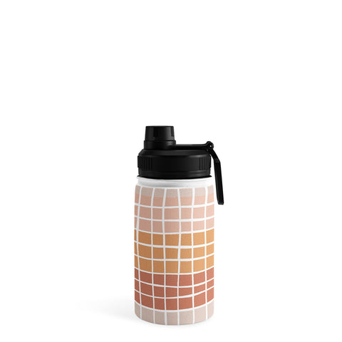 Menina Lisboa Terracotta Color Block Stripes Water Bottle
