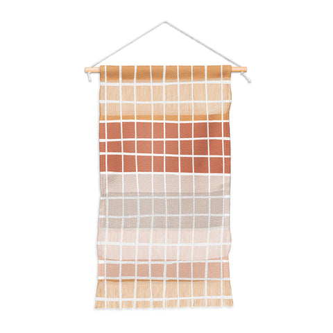 Menina Lisboa Terracotta Color Block Stripes Wall Hanging Portrait