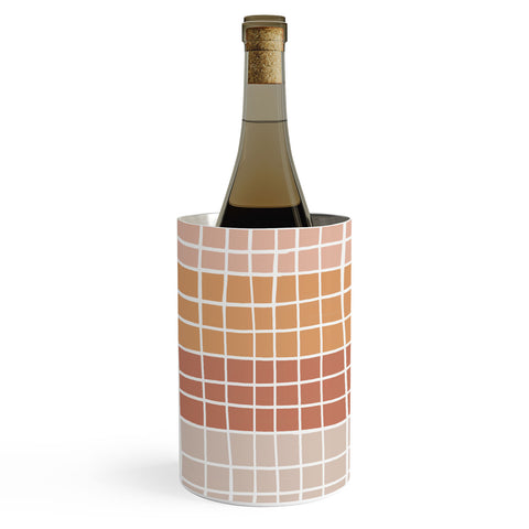 Menina Lisboa Terracotta Color Block Stripes Wine Chiller