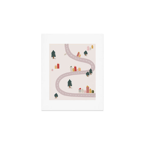 Menina Lisboa Tiny Scandinavian Houses Art Print