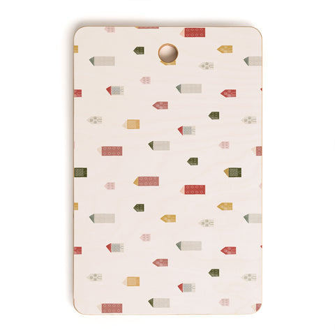 Menina Lisboa Tiny Scandinavian Houses Cutting Board Rectangle