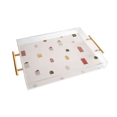 Menina Lisboa Tiny Scandinavian Houses Acrylic Tray