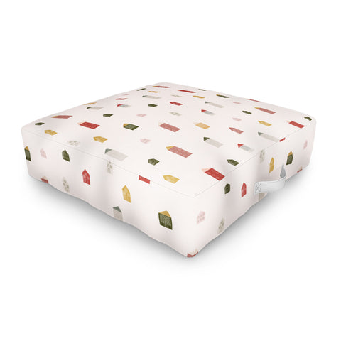 Menina Lisboa Tiny Scandinavian Houses Outdoor Floor Cushion