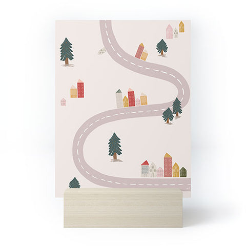 Menina Lisboa Tiny Scandinavian Houses Mini Art Print