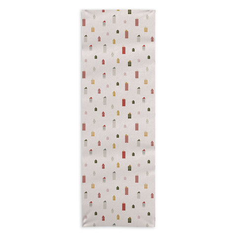 Menina Lisboa Tiny Scandinavian Houses Yoga Towel