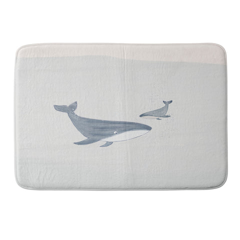 Menina Lisboa Two Whales Memory Foam Bath Mat