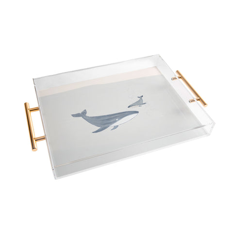 Menina Lisboa Two Whales Acrylic Tray