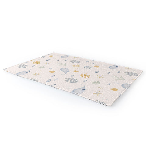 Menina Lisboa Under the Deep Sea Area Rug